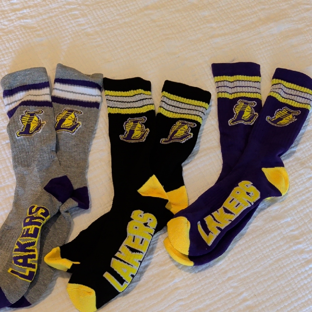 Lakers Crew Socks Bundle